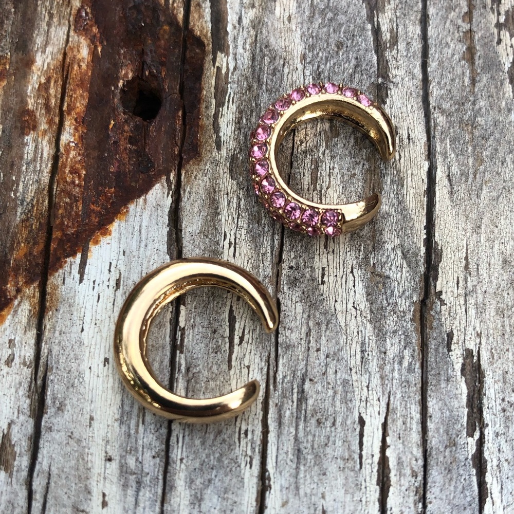 Lana Pink Pavè & Gold Ear Cuff Set! - Picture 2 of 5
